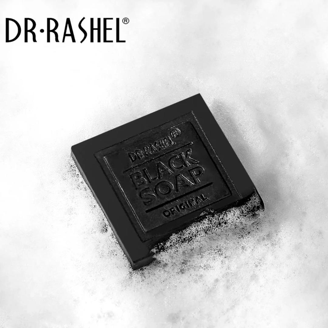 Dr. Rashel charcoal Black Soap for Deep Cleansing Whitening Complex