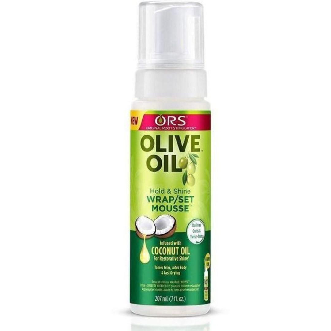 ORS Olive Oil Hair Styling Mousse  is perfect for wrapping or setting your hair and giving it great hold and volume.