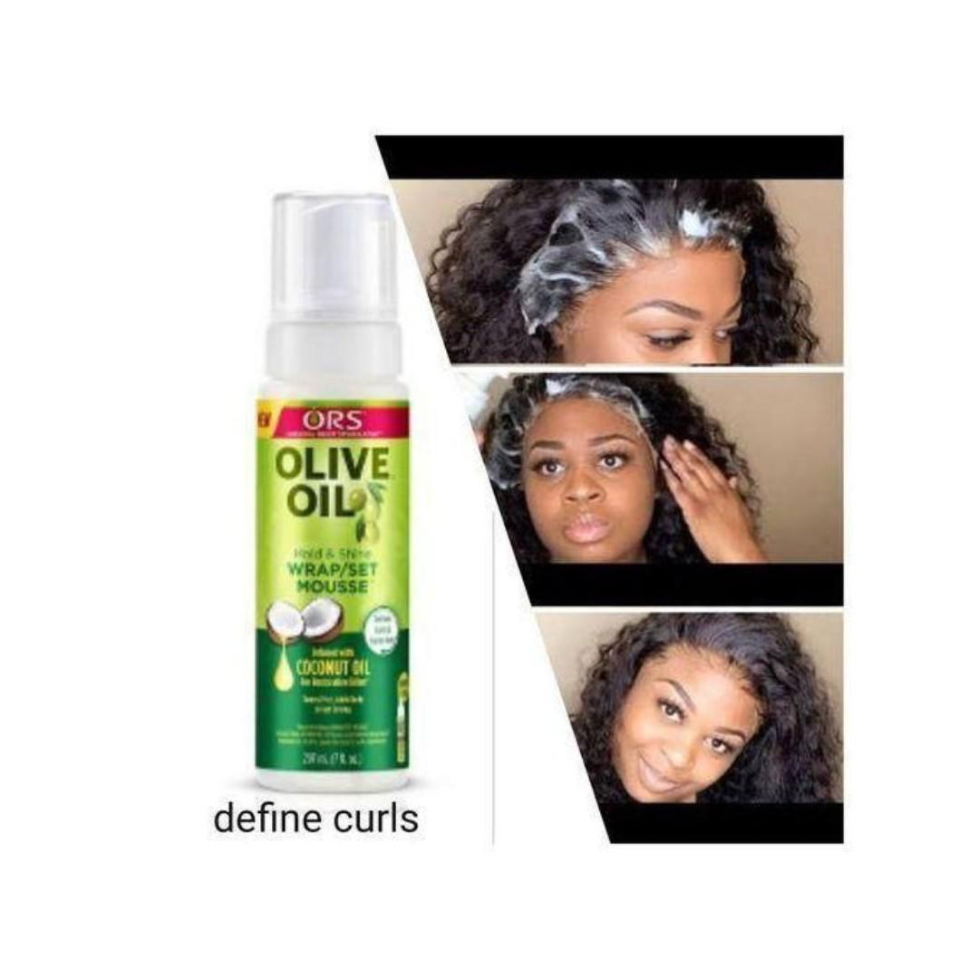 ORS Olive Oil Hair Styling Mousse  is perfect for wrapping or setting your hair and giving it great hold and volume.