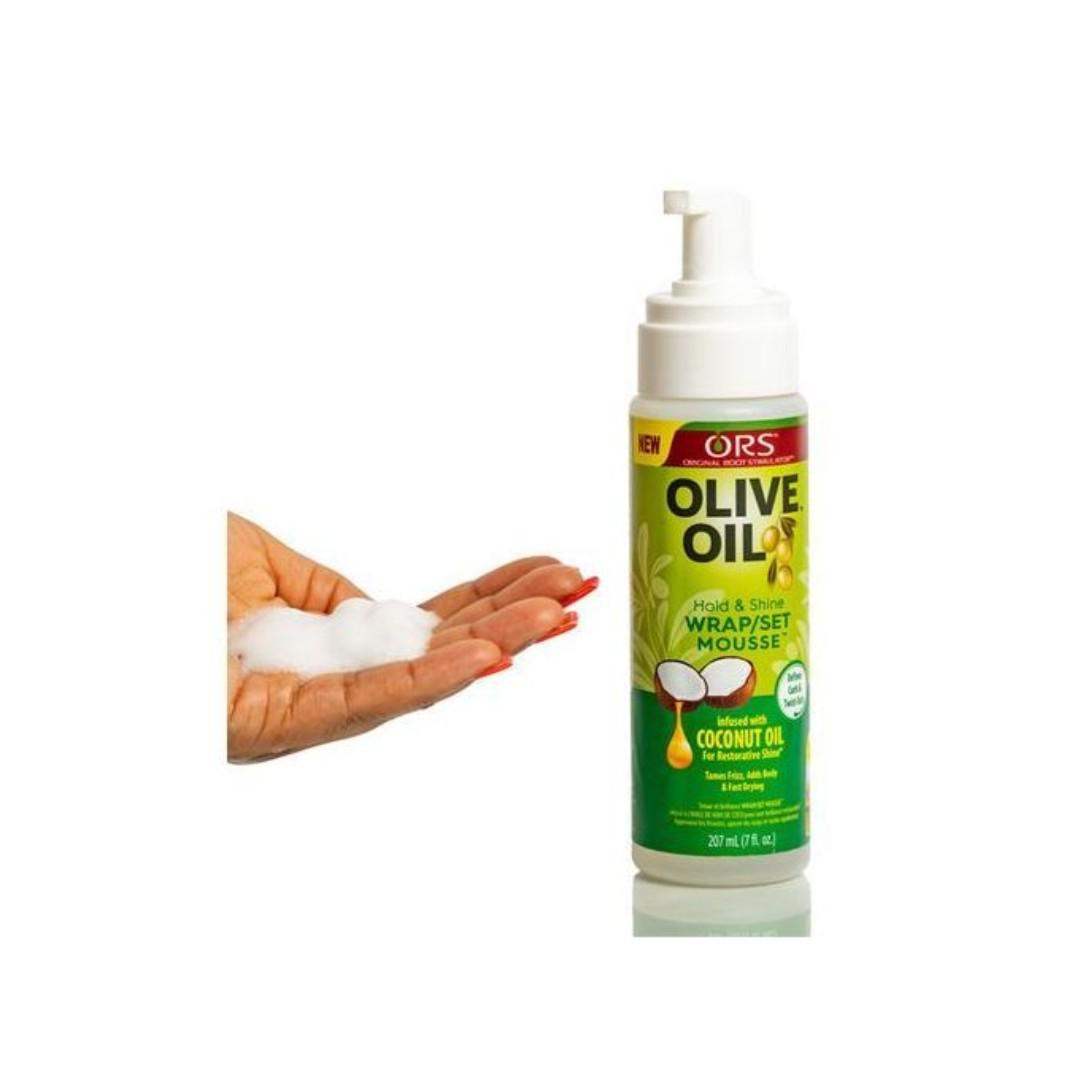ORS Olive Oil Hair Styling Mousse  is perfect for wrapping or setting your hair and giving it great hold and volume.