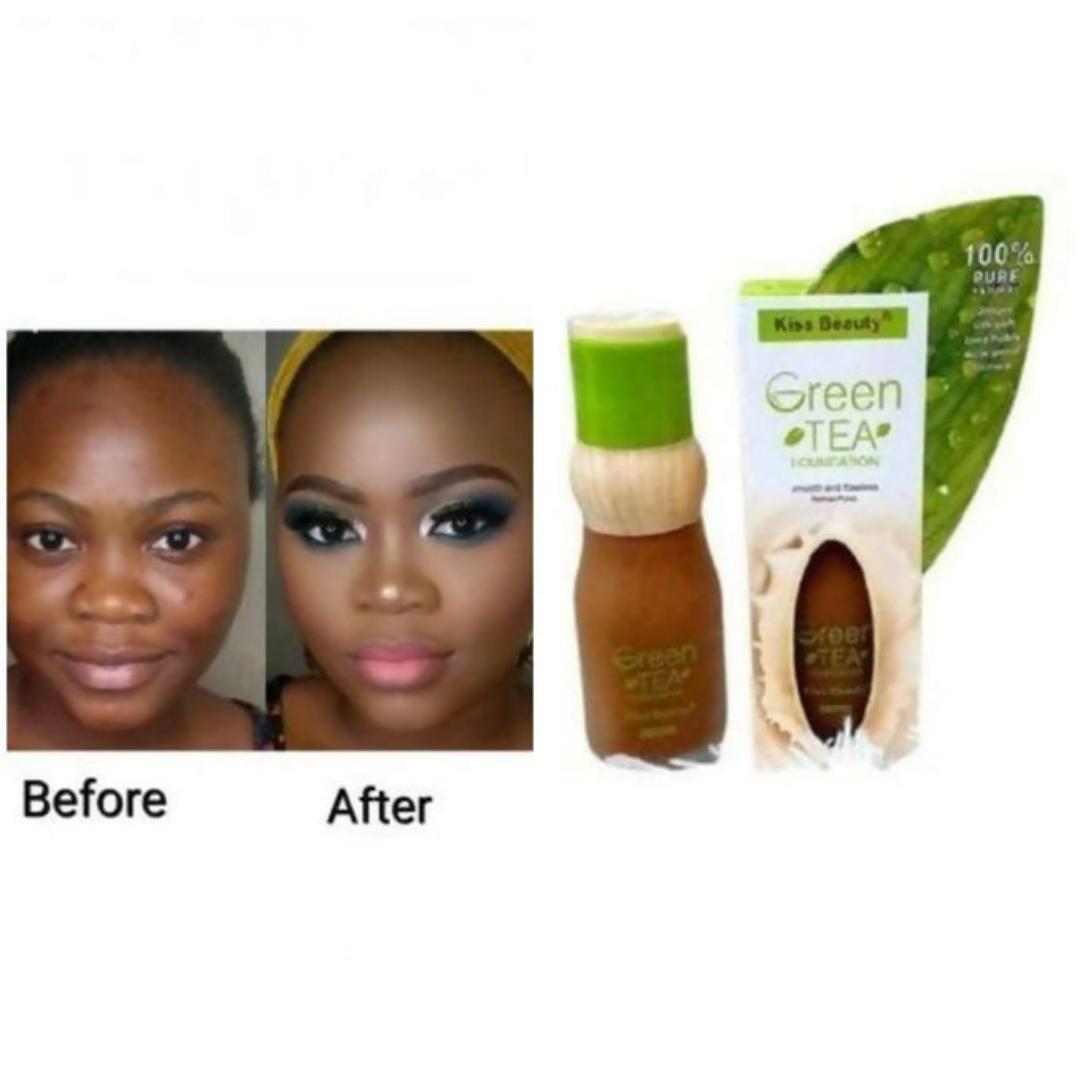 Kiss Beauty Green Tea Detox Organic Foundation Medical BB Matte medium coverage view 5