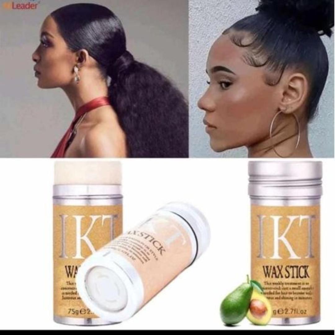 IKT Glue Wax Wig Stick is a lightweight, portable styling tool designed to tame flyaways, smooth edges, and keep wigs, weaves, and natural hair sleek and polished. Its wax-based formula.