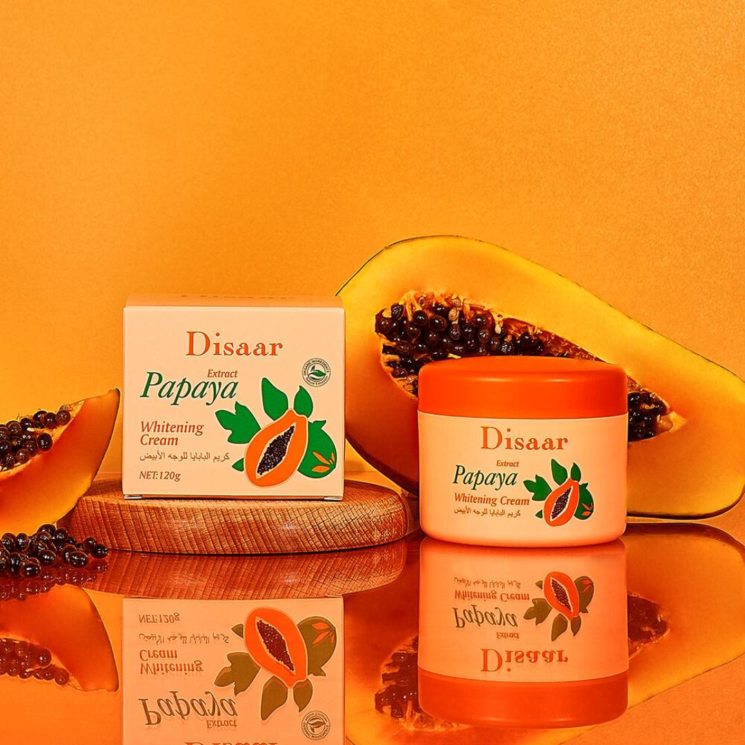 Introducing the Dissar Papaya Skin Care Product, infused with nourishing Vitamin E! This new face whitening cream is designed for daily use, helping you achieve a radiant and rejuvenated complexion.