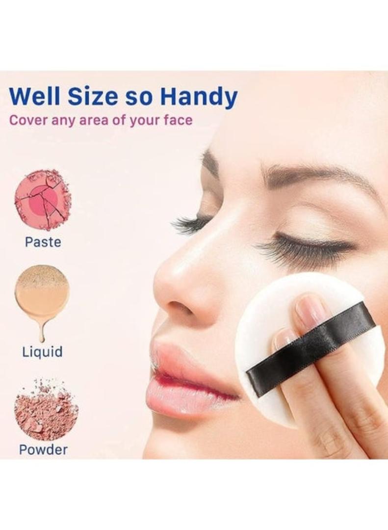 3 high-quality makeup sponges

Soft, skin-friendly material

Suitable for wet or dry use

Ideal for applying face powder, foundation, and loose powder
.