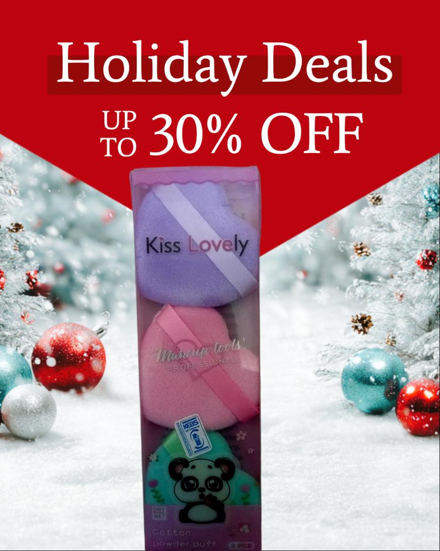 3 high-quality makeup sponges

Soft, skin-friendly material

Suitable for wet or dry use

Ideal for applying face powder, foundation, and loose powder
.