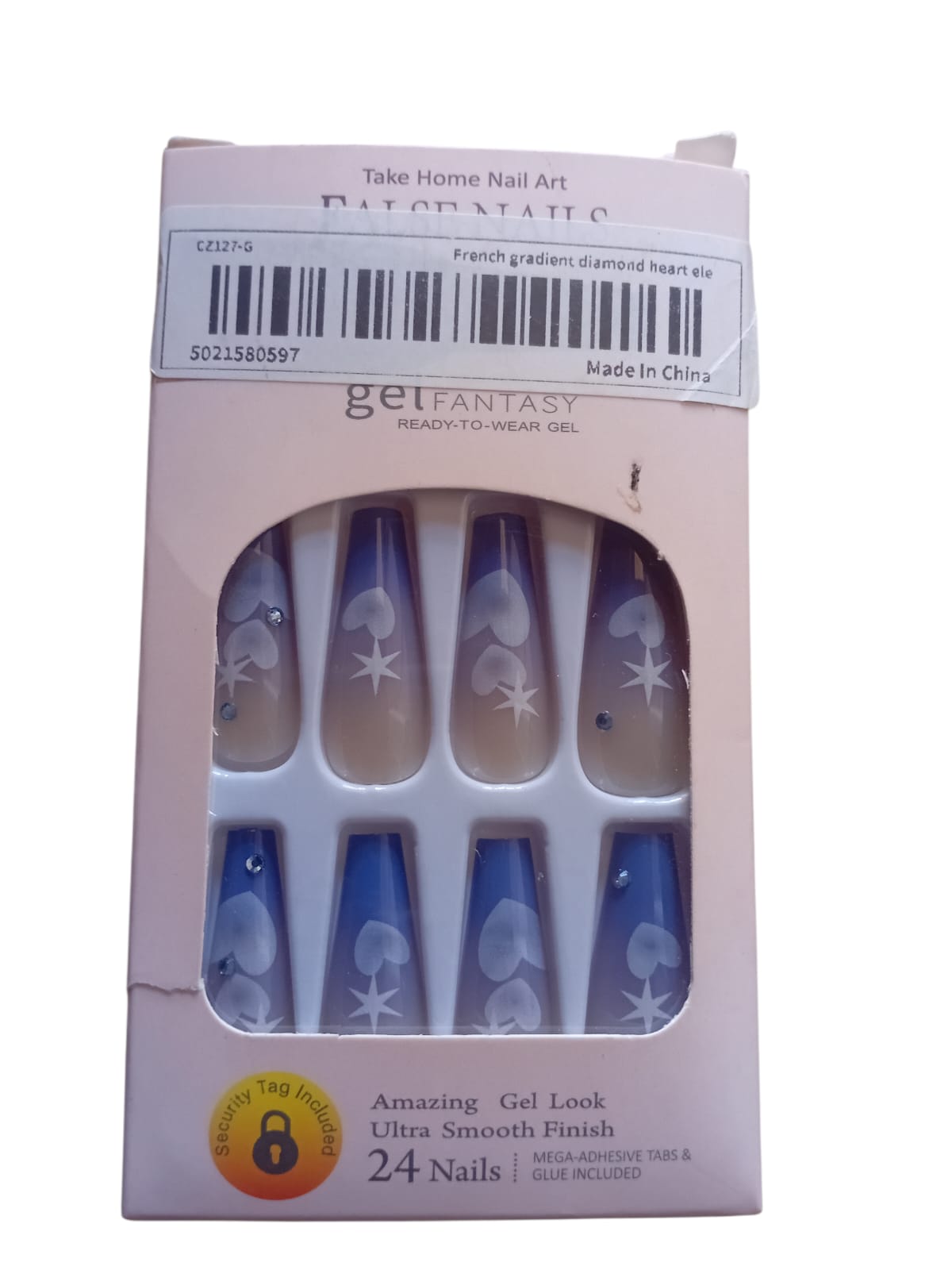 24 pcs Pattern Long & Short Luxury Press On Ballerina Nails Acrylic Stickons + Application Glue (1 Pack) Long Luxury Press On Ballerina Coffin Nails Acrylic Stickons Pressons False Faux Manicure Nails