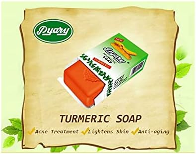 Pyary Ayurvedic Turmeric Soap is a natural and herbal soap made from pure coconut oil and enriched with the goodness of turmeric. This unique soap is formulated to provide deep cleansing