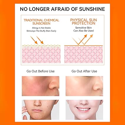 DISAAR BEAUTY SPF 60 PA+++ Vitamin C Serum Sunscreen Spray Calming Repair UVA/UVB Extra Protect Hydrates Orange Extract 160ml / 5.41fl.oz