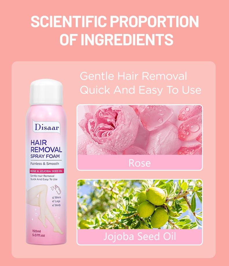 Disaar Hair removal spray foam Best Price Hair Removal Foam Spray Natural Gentle Underarm Bikini Female Full Body Hair Removal Spray Products