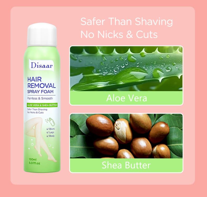 Disaar Hair removal spray foam Best Price Hair Removal Foam Spray Natural Gentle Underarm Bikini Female Full Body Hair Removal Spray Products