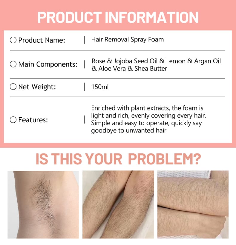Disaar Hair removal spray foam Best Price Hair Removal Foam Spray Natural Gentle Underarm Bikini Female Full Body Hair Removal Spray Products