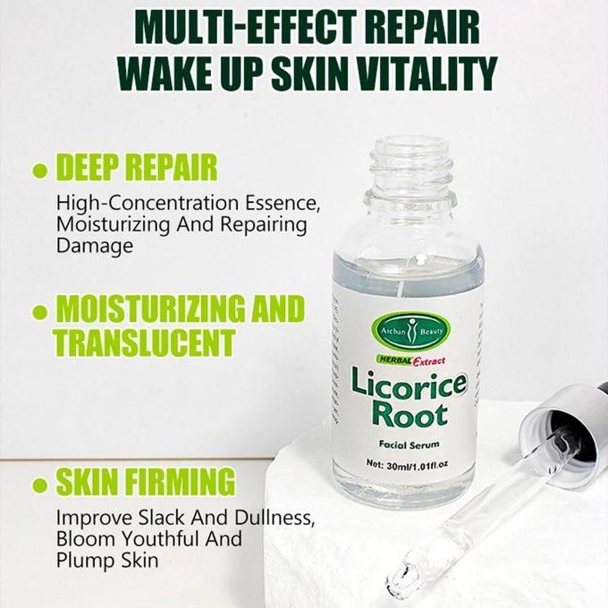 Revitalize your skin with Aichun Beauty's Licorice Root Anti-Inflammatory Facial Serum (30ml) and nourishing Face Cream (50g). This powerful duo delivers soothing hydration and a radiant complexion