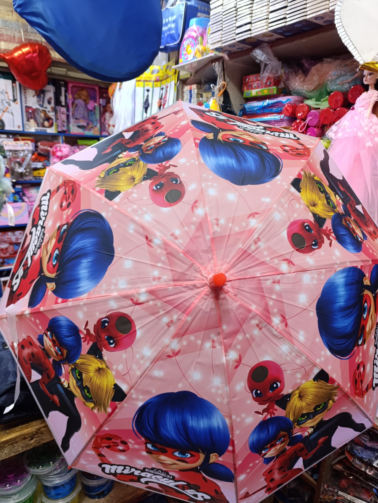 Cartoon Print Kids Umbrella for Boys and Girls | Cute Printed Children’s Umbrella for School and Rainy Days, Portable Waterproof Lightweight for Kids (Multi Cartoon Print)