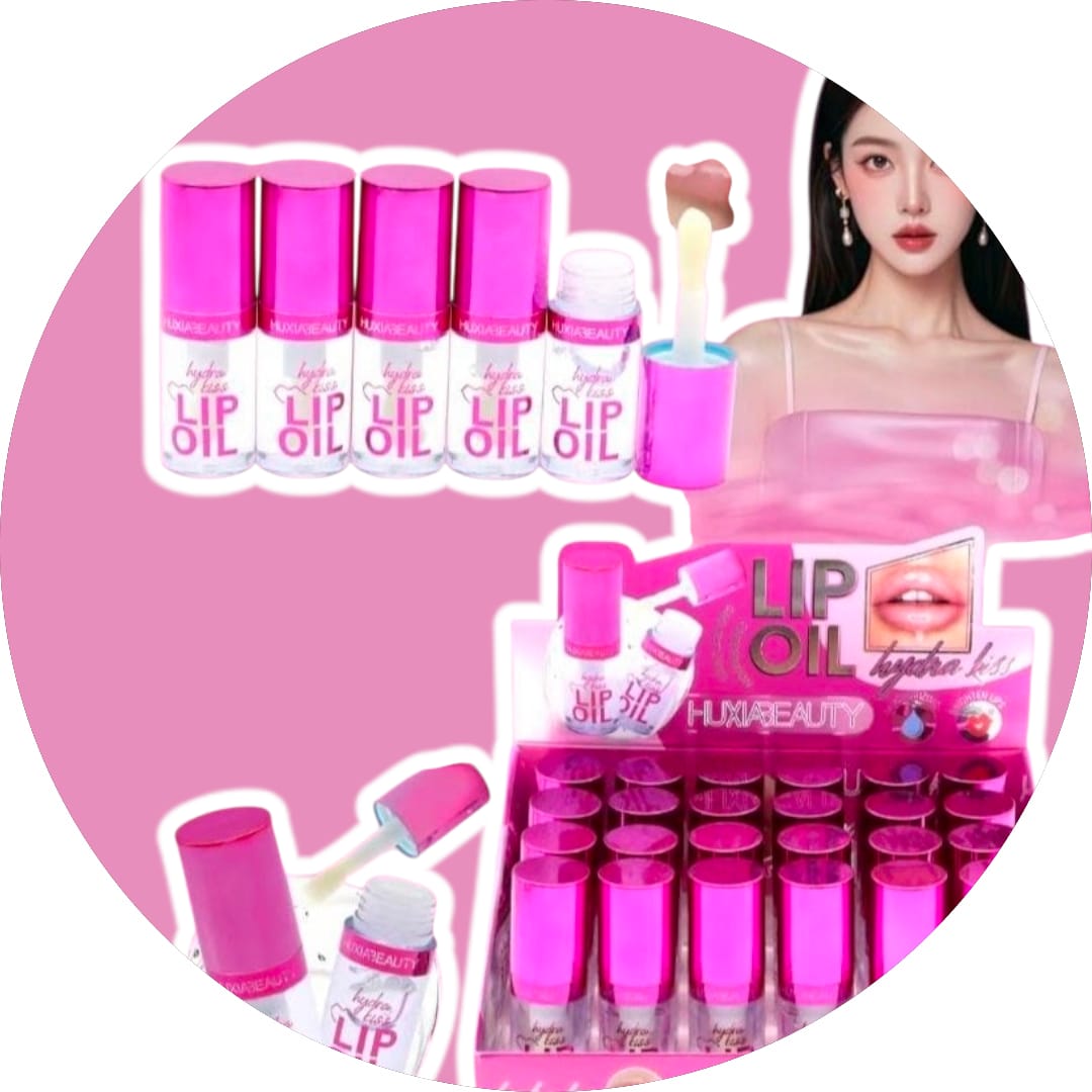 Hydra Kiss Lip Oil Booster: Hydrating lip gloss with a nourishing natural oil blend. Features a jumbo wand for easy application and a non-sticky formula.