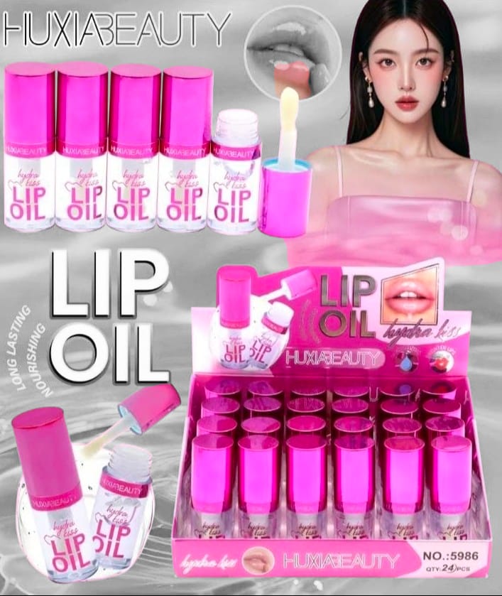 Hydra Kiss Lip Oil Booster: Hydrating lip gloss with a nourishing natural oil blend. Features a jumbo wand for easy application and a non-sticky formula.