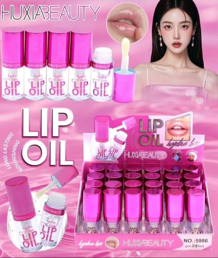 Hydra Kiss Lip Oil Booster: Hydrating lip gloss with a nourishing natural oil blend. Features a jumbo wand for easy application and a non-sticky formula.