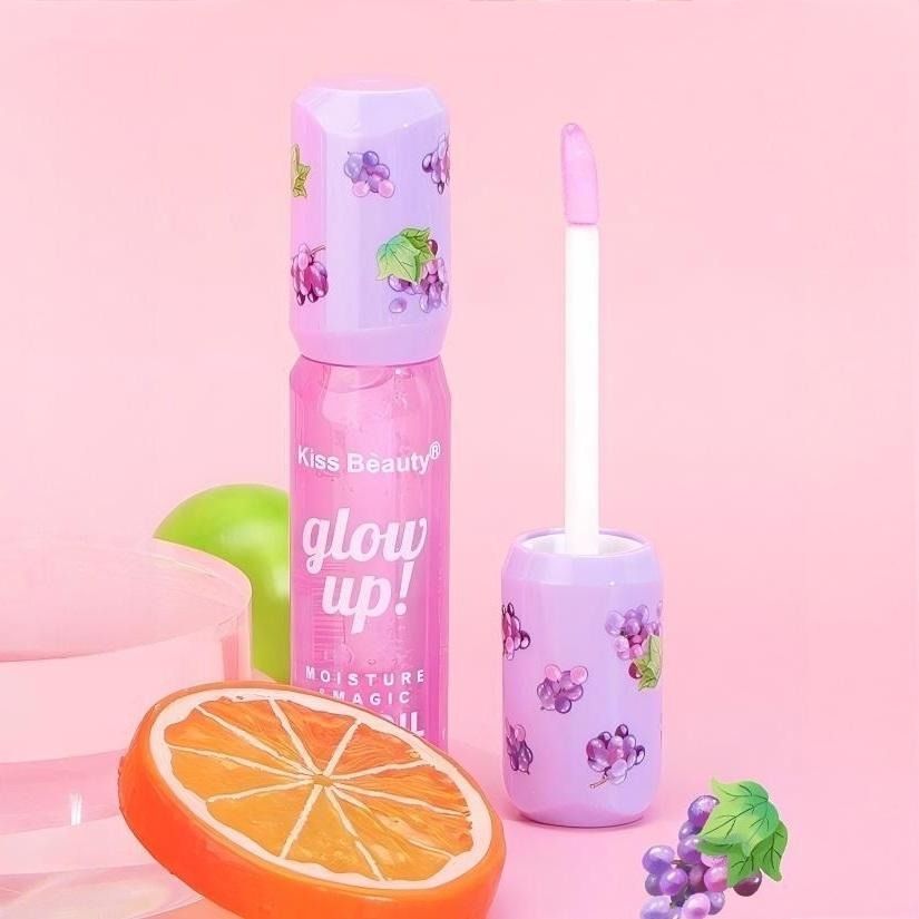 Kiss Beauty Glow Up Fruit Flavor Changing Color Moisturizing Lip Oil - Hydrating and Fruity Transparent Formula view 6