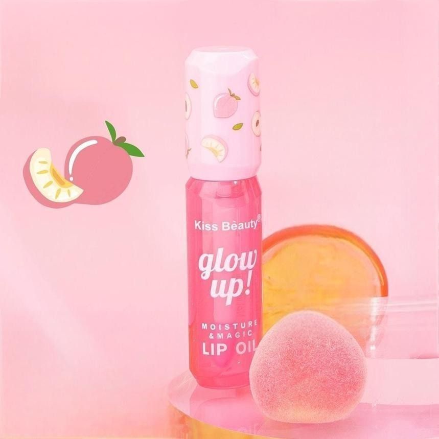 Kiss Beauty Glow Up Fruit Flavor Changing Color Moisturizing Lip Oil - Hydrating and Fruity Transparent Formula view 7