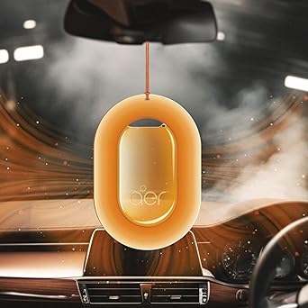 Aer O – Hanging Car Air Freshener – Rose Blossom, Cool Aqua, Musk After Smoke & Value Pack of 3 (22.5g) | Gel Lasts Up to 30 Days | Car Accessories