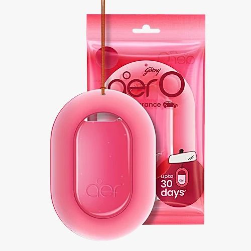 Aer O – Hanging Car Air Freshener – Rose Blossom, Cool Aqua, Musk After Smoke & Value Pack of 3 (22.5g) | Gel Lasts Up to 30 Days | Car Accessories
