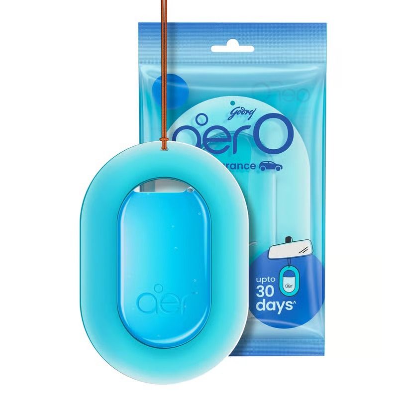 Aer O – Hanging Car Air Freshener – Rose Blossom, Cool Aqua, Musk After Smoke & Value Pack of 3 (22.5g) | Gel Lasts Up to 30 Days | Car Accessories