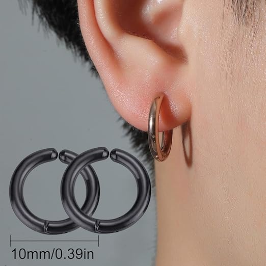 Discover our non-piercing ear clips for men—stylishly designed round earrings that elevate your look for both casual and formal occasions. Embrace versatility and stand out with these must-have pieces