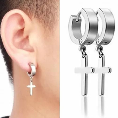 Discover our stunning Stainless Steel Cross Earrings Set, designed for both men and women. These elegant dangle hinged earrings combine style and comfort, making them a perfect addition to any outfit!
