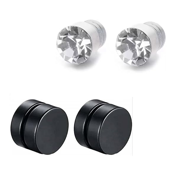 Discover the convenience of Non-Piercing Magnetic Earrings for Men and Boys! Crafted from durable stainless steel, these earrings offer a stylish look without the need for piercings.
