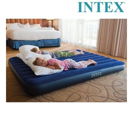 Intex Inflatable Mattress with Free Electric Pump | Camping Mattresses | Electric Mattresses | Camping Beddings with Free Electric Pump
