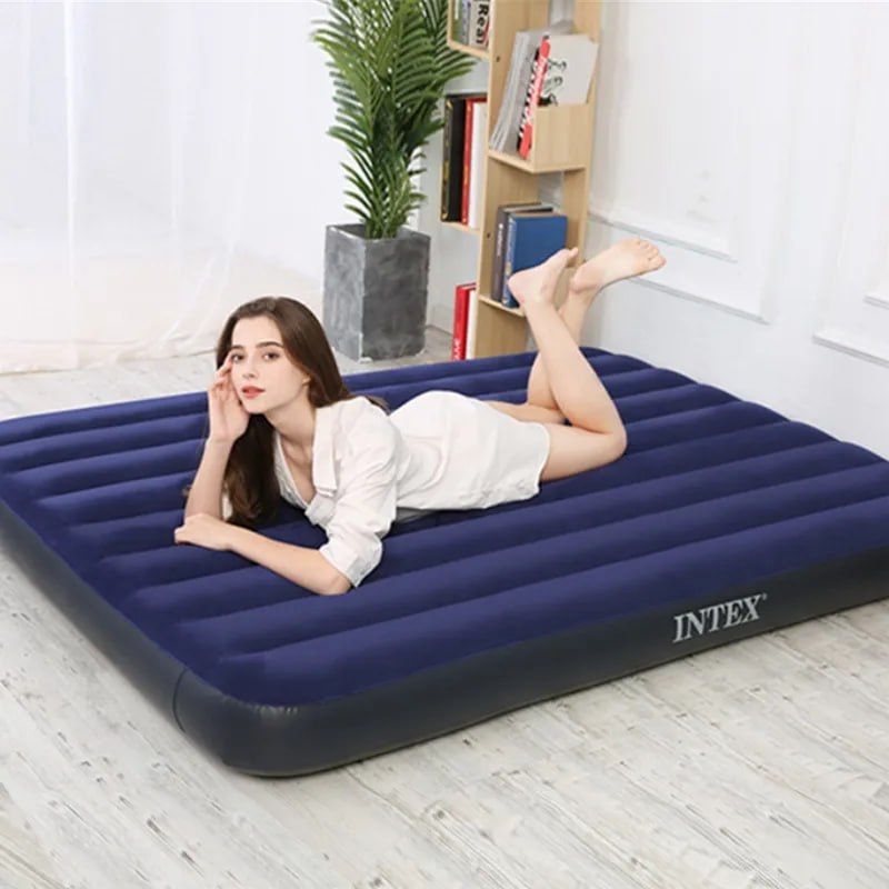 Intex Inflatable Mattress with Free Electric Pump | Camping Mattresses | Electric Mattresses | Camping Beddings with Free Electric Pump