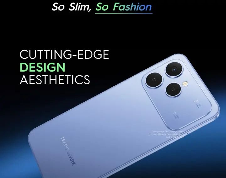 New Tecno Spark 40 AI Phone 128GB + 8GB(4+4) 6.67'' Hole Screen 50MP Main Camera 8MP Front Camera 45W Super Charging 5200mAh BatterySide Fingerprint Infrared Remote Control Free Cover IP64 smartphones