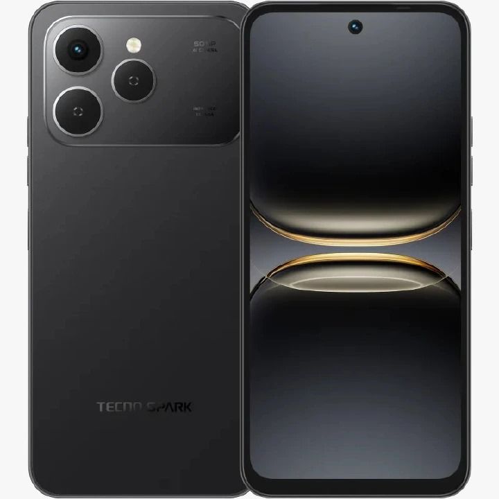 New Tecno Spark 40 AI Phone 128GB + 8GB(4+4) 6.67'' Hole Screen 50MP Main Camera 8MP Front Camera 45W Super Charging 5200mAh BatterySide Fingerprint Infrared Remote Control Free Cover IP64 smartphones