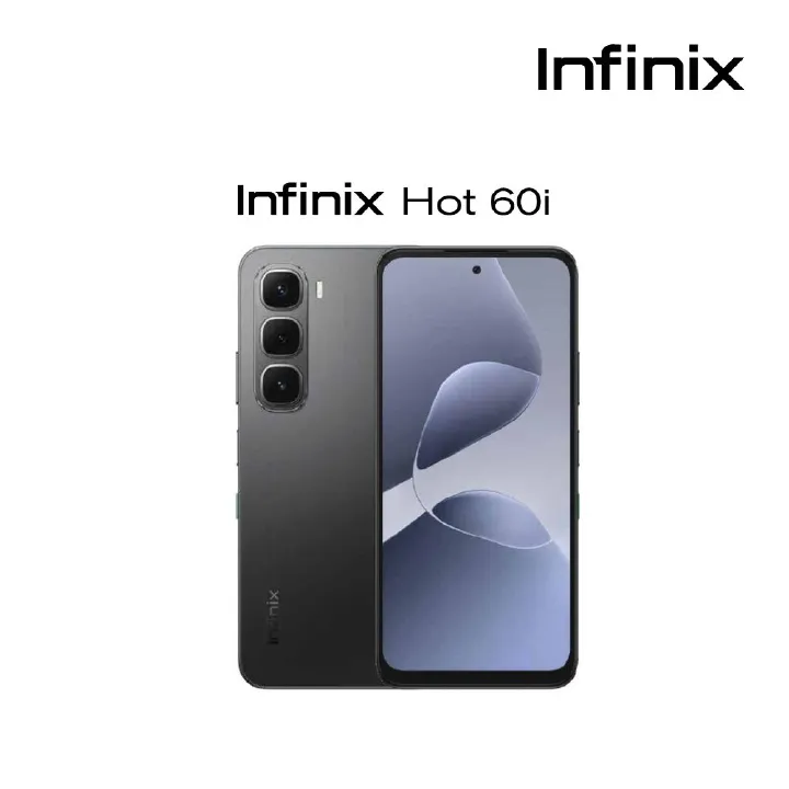 Infinix Hot 60i 128GB+12(6+6)GB 6.7" 120Hz Screen 4G Phone Dual SIM 5160mAh Battery 45W Charging 50MP Camera Fingerprint Lock Android 15 G81 Smart AI Phones