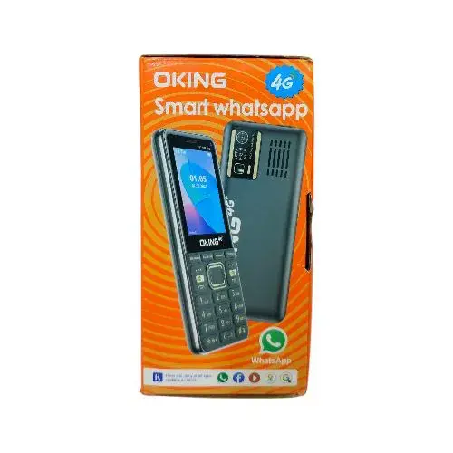 [BRAND NEW] OKING SMART WHATSAPP 4G 16GB memory supports whatsapp and tiktok with dual sim , bright flashlight detachable battery FEATURED PHONES