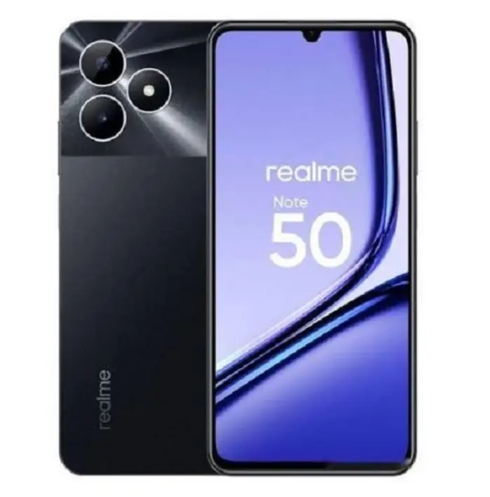 [Super Brand Sale] Brand New realme Note 50 6.74" 90Hz 128GB ROM + 8(4+4)GB RAM Unisoc Tiger T612 Type-C 3-Card Slot Smart Phones Side Fingerprint phone