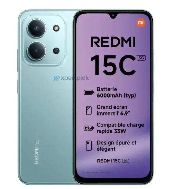 [New Arrival] Xiaomi Redmi 15C 6GB+128GB 6.9" 120Hz IPS LCD Display 50MP Camera 6000mAh Battery 33W Hyper-Charge Gorilla Glass 3 Dual SIM IP64 MTK Helio G81 Ultra Android Smartphone