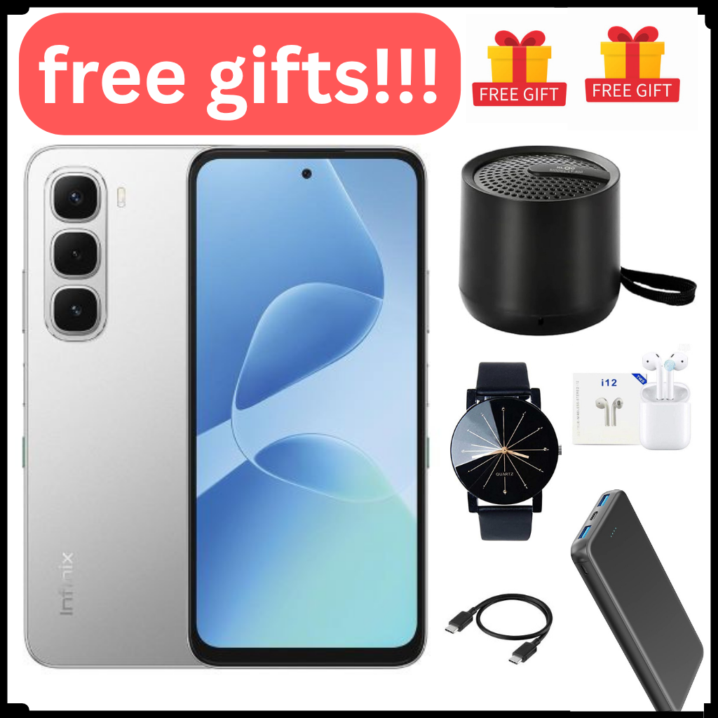 Infinix Hot 60i 128GB+12(6+6)GB 6.7" 120Hz Screen 4G Phone Dual SIM 5160mAh Battery 45W Charging 50MP Camera Fingerprint Lock Android 15 G81 Smart AI smart Phones + free gifts