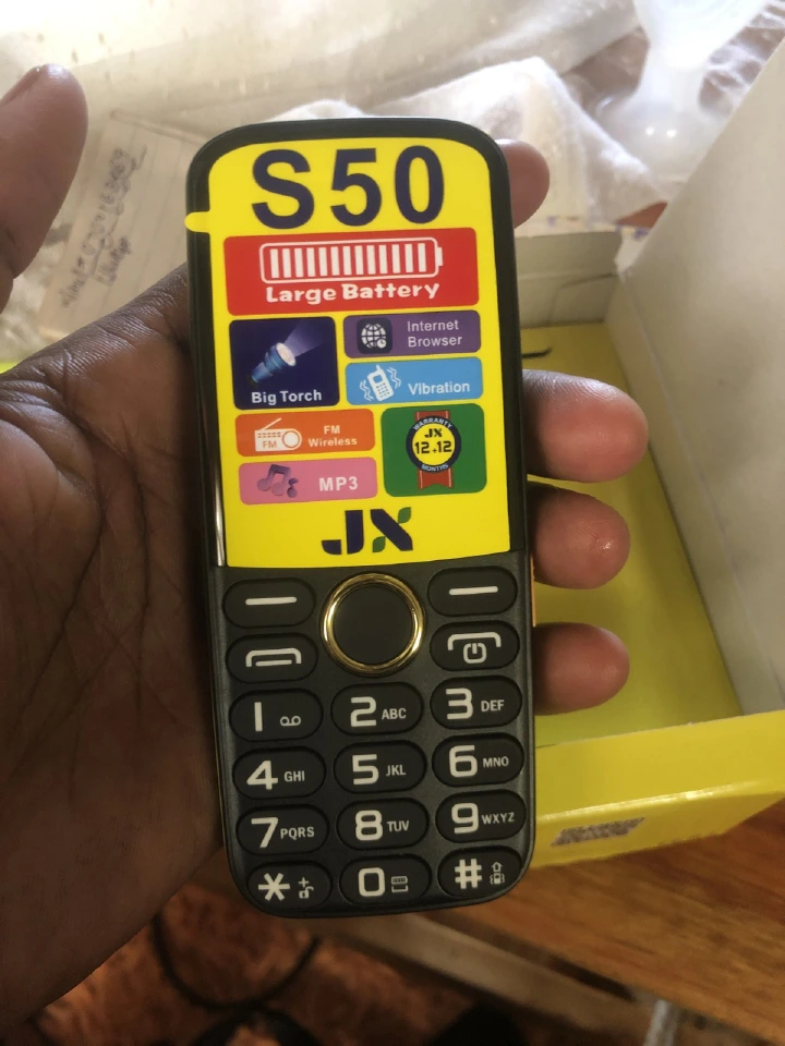 JX S50 Display 1.77inchScreen Dual sim PHONE with Facebook/Bluetooth/Vibrator/Wireless FM/MP3/MP4/Big Torch/Auto callrecording Battery 3200mAh KABAMBE/KATULULU/MULIKA MWIZI FEATURE PHONE