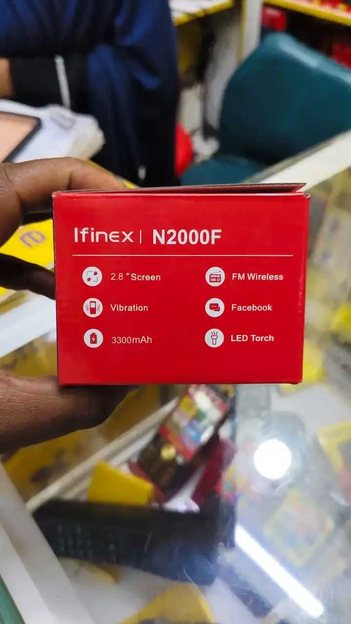 Ifinex N2000F QUAD SIM CARD 2.8" BIG SCREEN DISPLAY 3300mAh battery capacity FEATURE PHONE WITH Bluetooth /Wireless FM/SD Slot kabambe/katululu/mulika mwizi/button feature phone