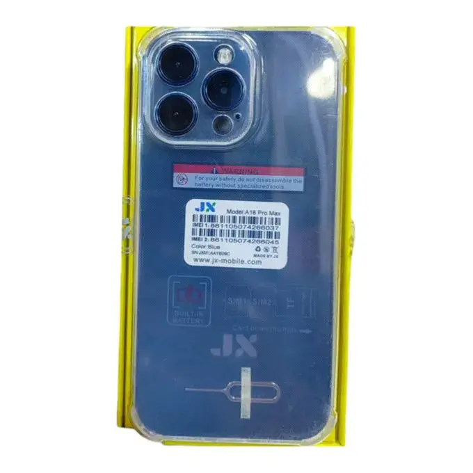 JX A16 pro max,dual sim card, 2.8 inch display,3300mAh BATTERY CAPACITY , internet browser. 32MB RAM, Big Torch, FM Radio, 2G Enabled, Phonebook 2000 Contacts - Feature Phones