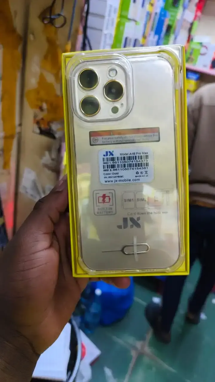 JX A16 pro max,dual sim card, 2.8 inch display,3300mAh BATTERY CAPACITY , internet browser. 32MB RAM, Big Torch, FM Radio, 2G Enabled, Phonebook 2000 Contacts - Feature Phones