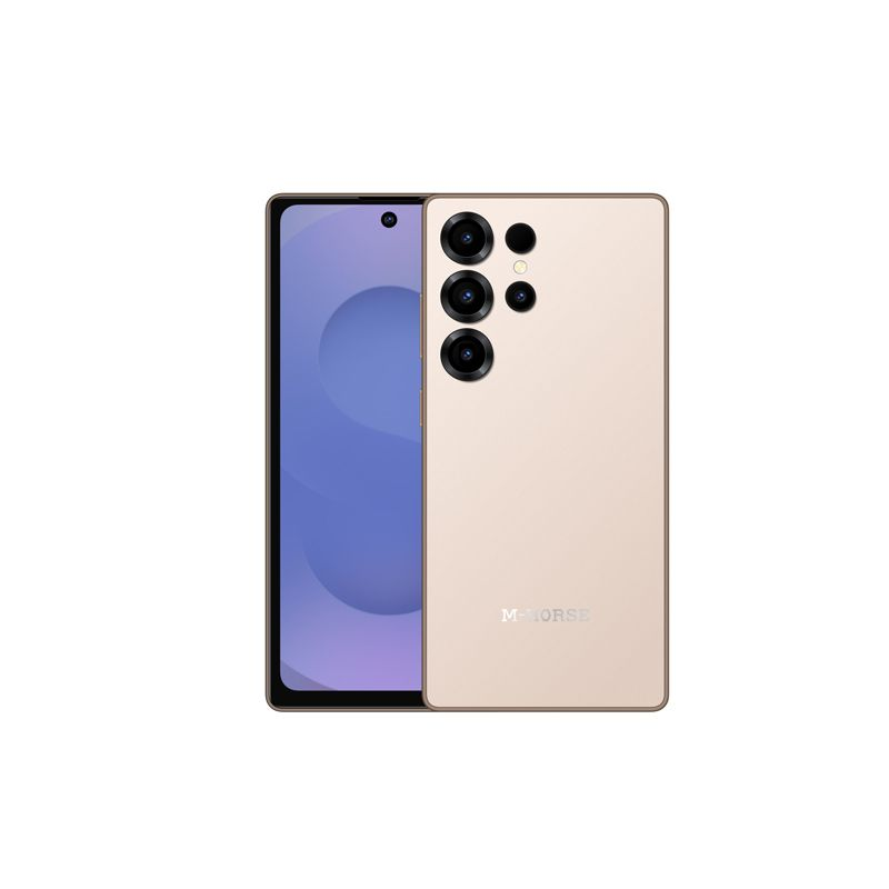 M-HORSE S25 Ultra 6.6'' HD + incell 4GB RAM + 64GB ROM 5MP Front camera +8MP Rear camera 5000mAh battery capacity with stylus pen side fingerprint UNLOCK Android 14 phone smartphone +FREE EARPODS