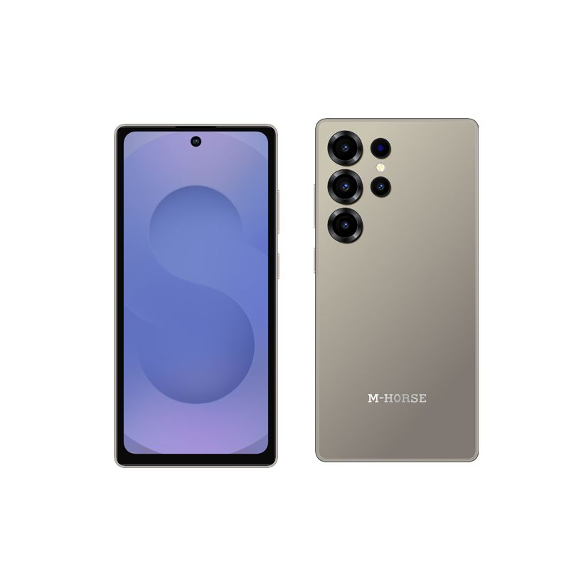 M-HORSE S25 Ultra 6.6'' HD + incell 4GB RAM + 64GB ROM 5MP Front camera +8MP Rear camera 5000mAh battery capacity with stylus pen side fingerprint UNLOCK Android 14 phone smartphone +FREE EARPODS