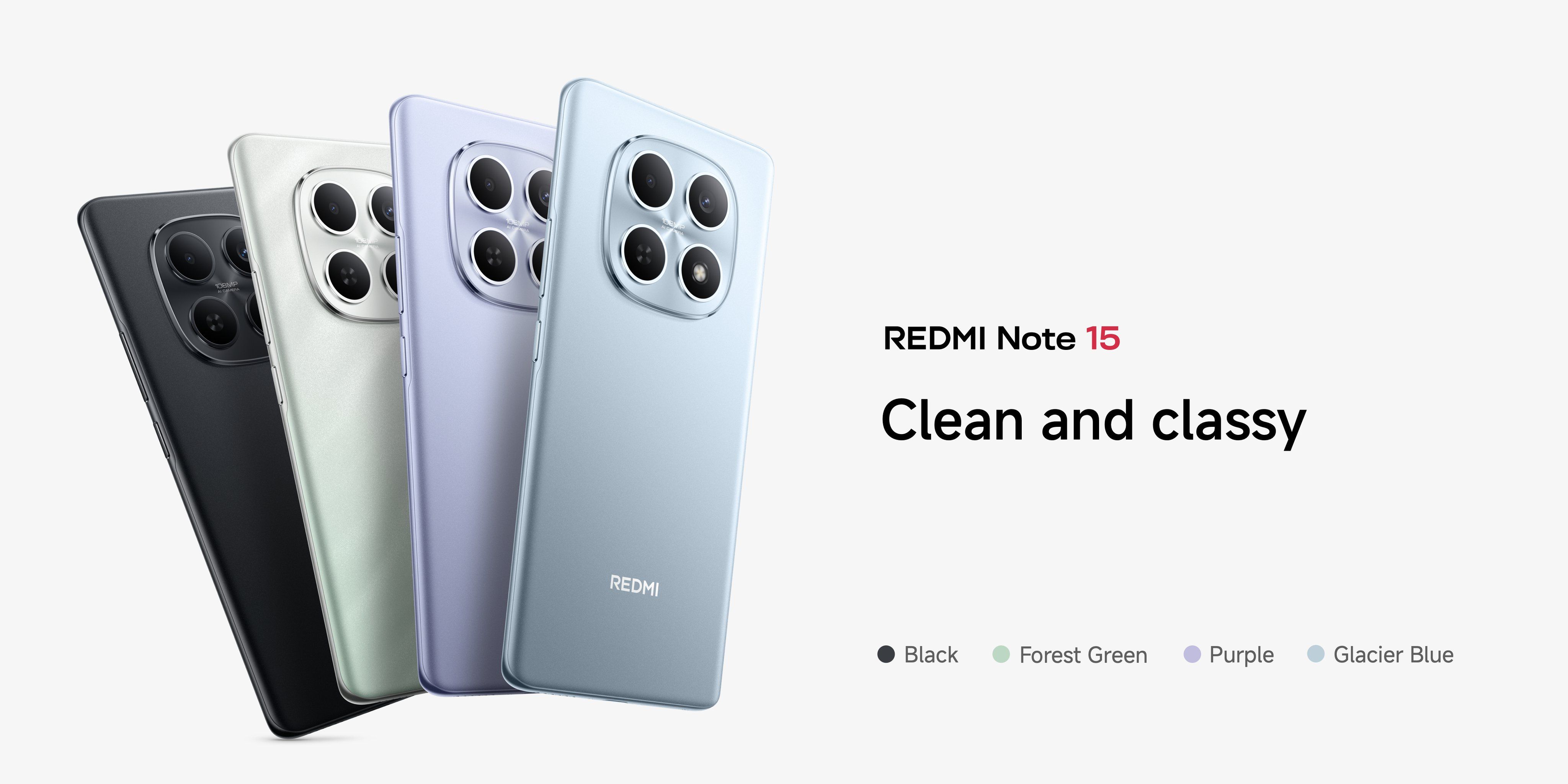 BRAND NEW ] XIAOMI Redmi Note 15 128GB ROM + 6GB RAM 6.77" 120Hz AMOLED Curved Display 108 MP Rear Camera 20MP Selfie 6000mAh Battery 33W FAST CHARGING ANDROID 15 SMARTPHONE + FREE GIFTS JUST FOR YOU