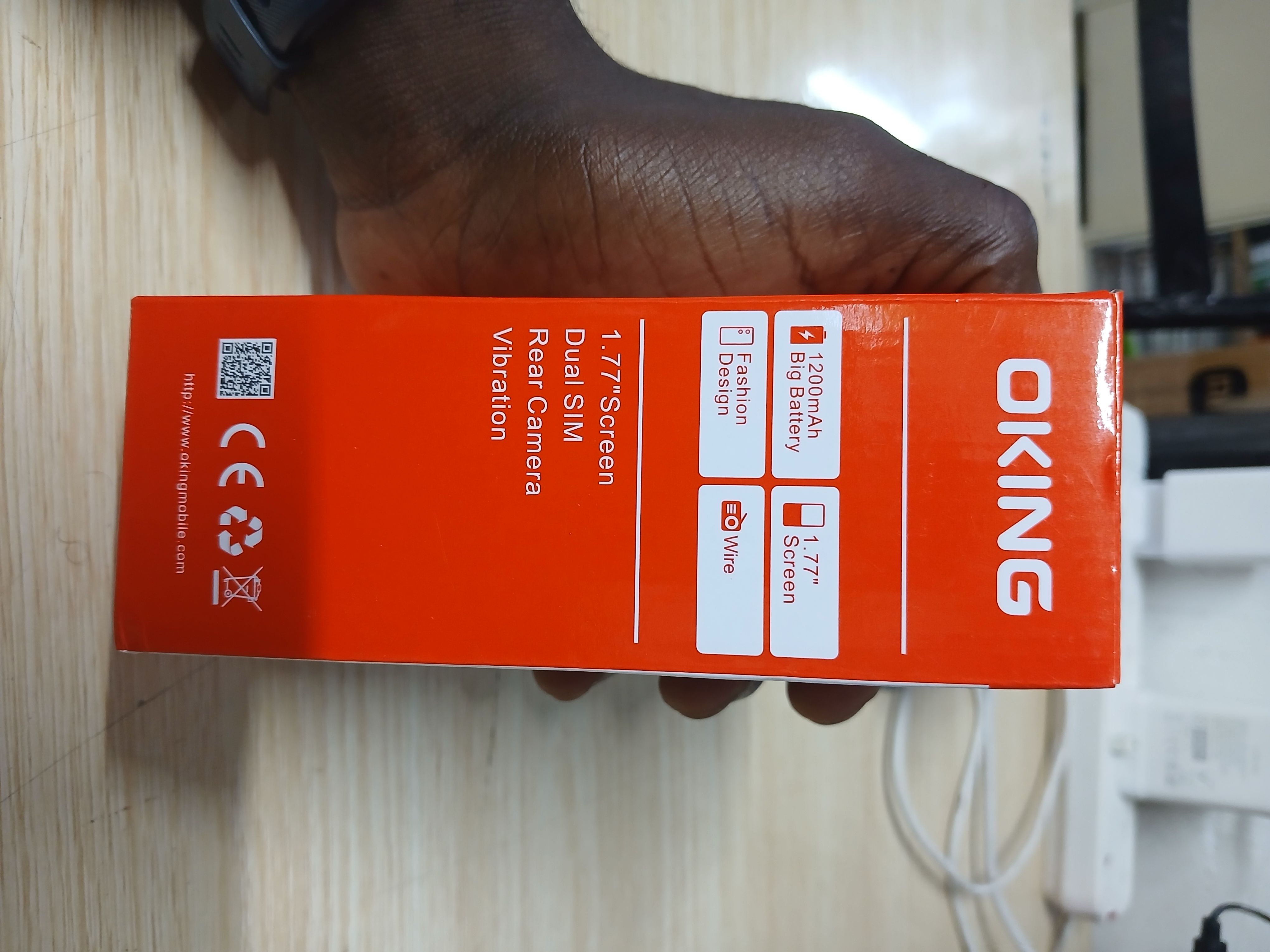Oking OK353 2.4 INCH Display 1200mAH battery, bright flashlight, Vibration, Wireless FM with big buttons and Rear Camera FEATURE PHONE!!!