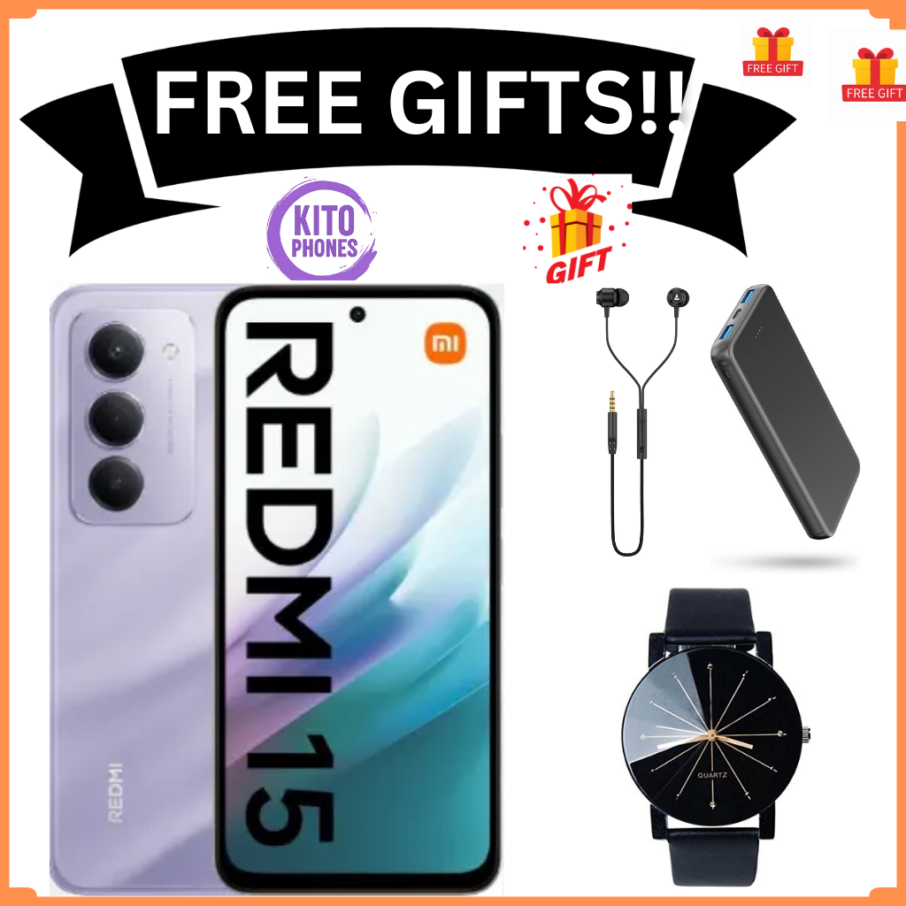 [NEW ARRIVAL] Redmi 15 4G 6.9" 128GB ROM +6GB RAM 7000mAh 33W charger ip64 50MP+8 MP Octa-core Qualcomm SM6225 Snapdragon 685 (6 nm)IPS LCD, 144Hz Android 15 Fingerprint phone smartphones +FREE GIFTS