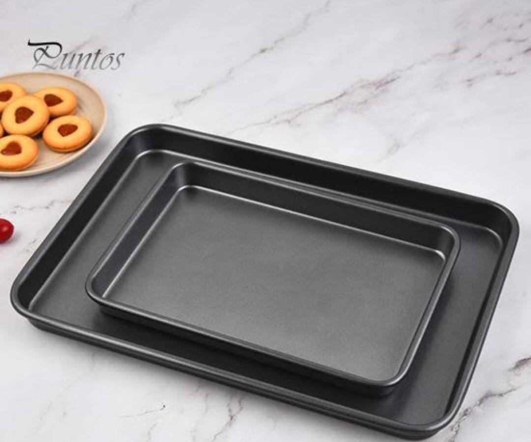 Rectangular Baking Tin Trays are back — now in 2 handy sizes!
👉 Medium: 28x36cm
👉 Big: 36x48cm

Perfect for cakes, pastries, lasagna & more. Durable, versatile, and built for every baking adventure!
