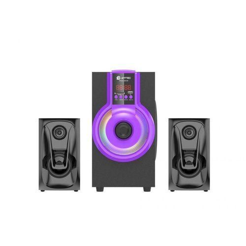 Amtec AM-508 2.1ch Bluetooth HIFI Speaker 8000W,Remote Control Purple/Orange (1YR WRTY). + FREE DELIVERY TO YOUR DOORSTEP