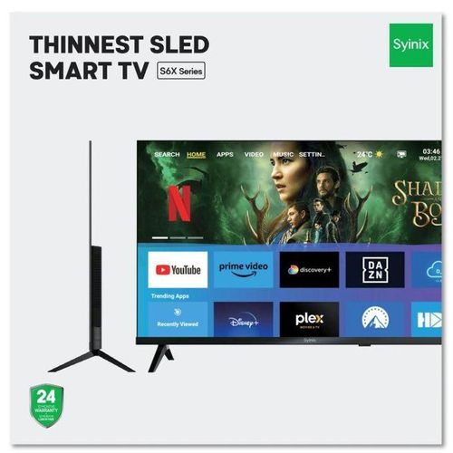 Synix 32" Thinnest sled smart Android TV framelessSLED design and FREE DELIVERY COUNTRYWIDE