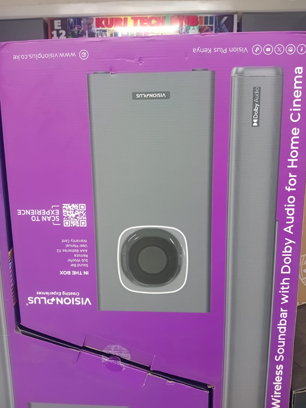 Vision Plus VB2121 Sound Bar with Bluetooth Connectivity 2.1ch 240W RMS USB Port Optical IN Original Soundbar 1Yr Warranty + FREE DELIVERY COUNTRYWIDE